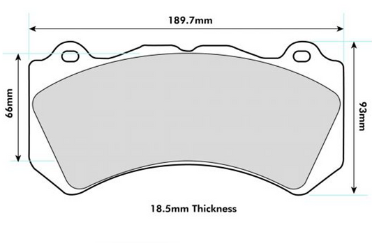 PBS NISSAN Skyline GT-R R35 3800 2008 on PBS front Pads 8571