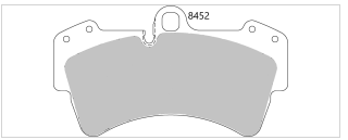 PBS Porsche CAYENNE (955) Turbo 4.5 Front Performance Brake Pads 8452 VW / Audi / Porsche 18z caliper