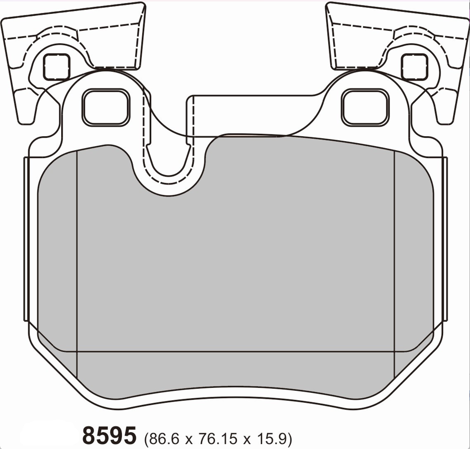 PBS BMW 1 Series (E82/E88) Performance Brake Pads 8595