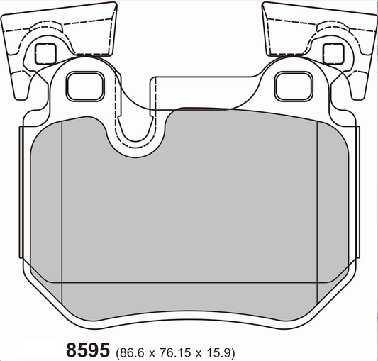 PBS BMW 1 Series (E82/E88) Performance Brake Pads 8595