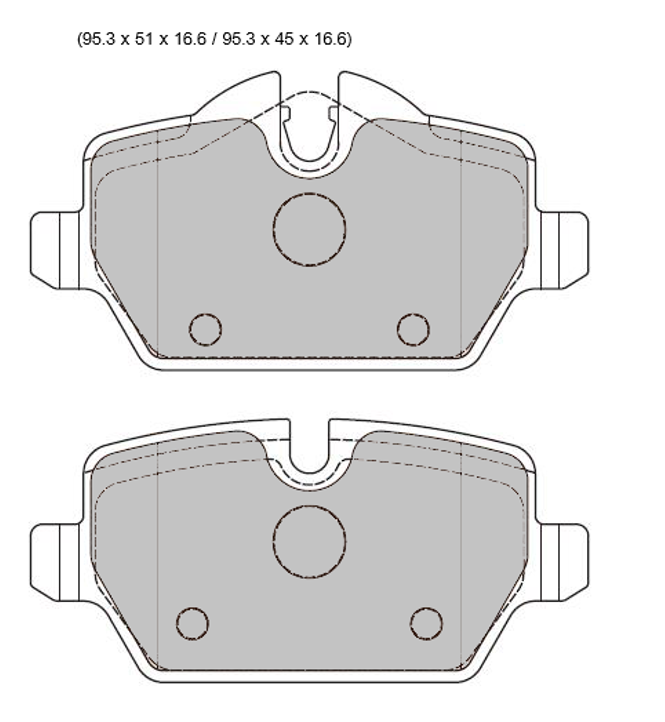 PBS BMW one series REAR-BMW E81 E87, E90, E91, E92 /116i, 118i, 120i, 316i, 318i, 318D, 318Ci