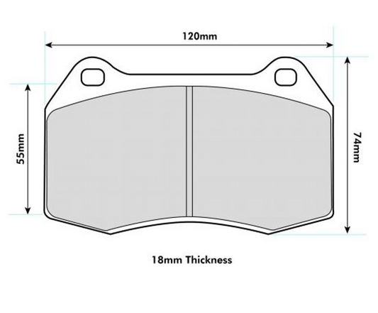 PBS FIAT Coupe 2.0 16V Turbo Performance brake pads 0904PR