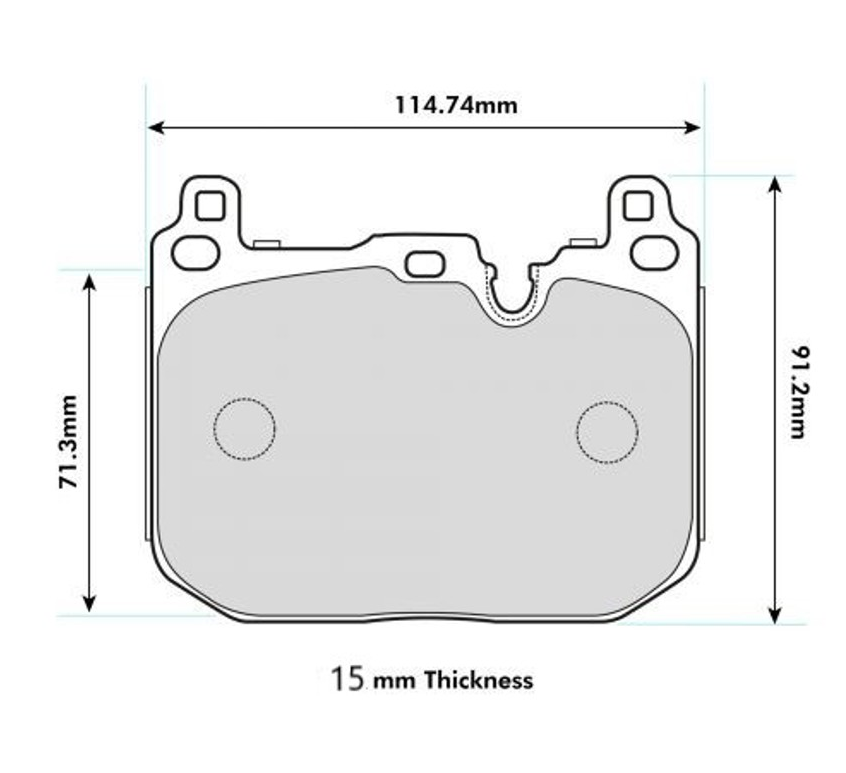 PBS MINI (F56) (F55)John Cooper Works CC 1998 KW 170 Front Pads 8685 15mm thick