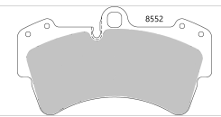 PBS Porsche CAYENNE (955) 3.2 / 3.6 / 4.5 / 4.8 Front Performance Brake Pads 8552
