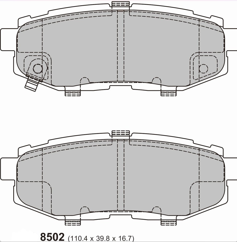 PBS Toyota FT86 Rear Performance Brake Pads 8502
