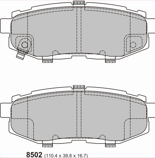 PBS Toyota FT86 Rear Performance Brake Pads 8502