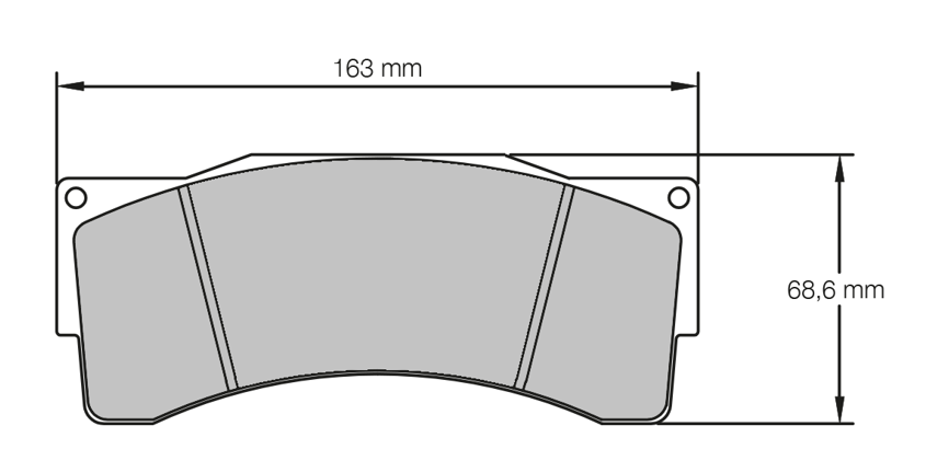 PBS Alcon Advantage Extreme 4 piston Performance Brake Pads 8457PCS1
