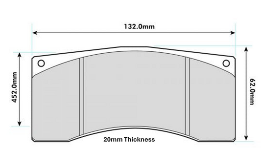 PBS Alcon Racing Calipers Performance Pad 8392 20mm Thickness