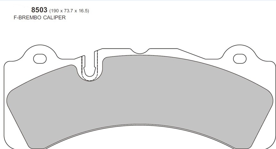PBS Brembo GT6 BBK Performance Brake Pads 8503