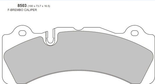 PBS Brembo GT6 BBK Performance Brake Pads 8503