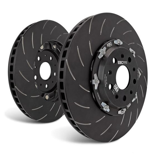 EBC Front Racing 2 Piece Floating SG Grooved Discs Volkswagen Golf GTI Clubsport Mk7 - 2016-2019