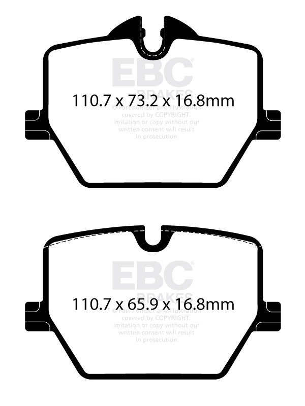 EBC Rear RP-X Full Race Brake Pads Toyota GR Supra  - 2019-2022