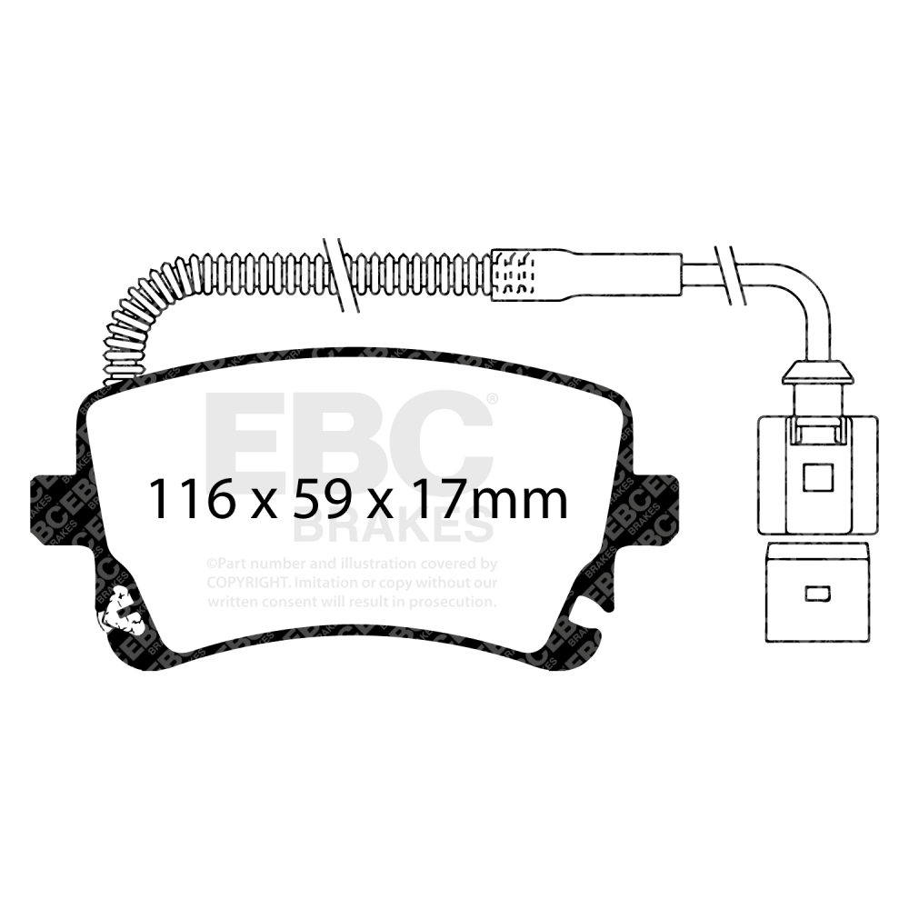 EBC Rear RP-1 Full Race Brake Pads Audi RS4 B7 - 2005-2008