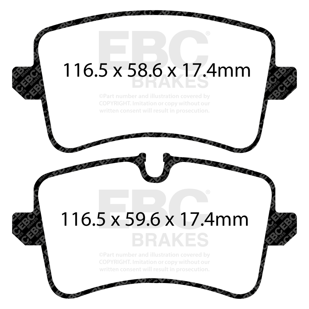 EBC Rear RP-X Full Race Brake Pads Audi RS6 C7 - 2015-2018