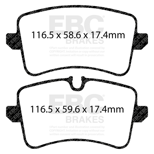 EBC Rear RP-X Full Race Brake Pads Audi RS6 C7 - 2015-2018