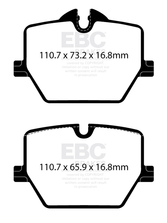 EBC Rear RP-X Full Race Brake Pads Toyota GR Supra  - 2022-