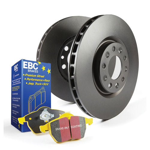 EBC Yellowstuff Pads and Plain Disc Front Kit - Honda